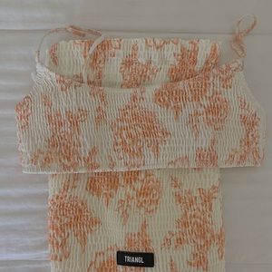 Triangl (never worn) bikini top with bag